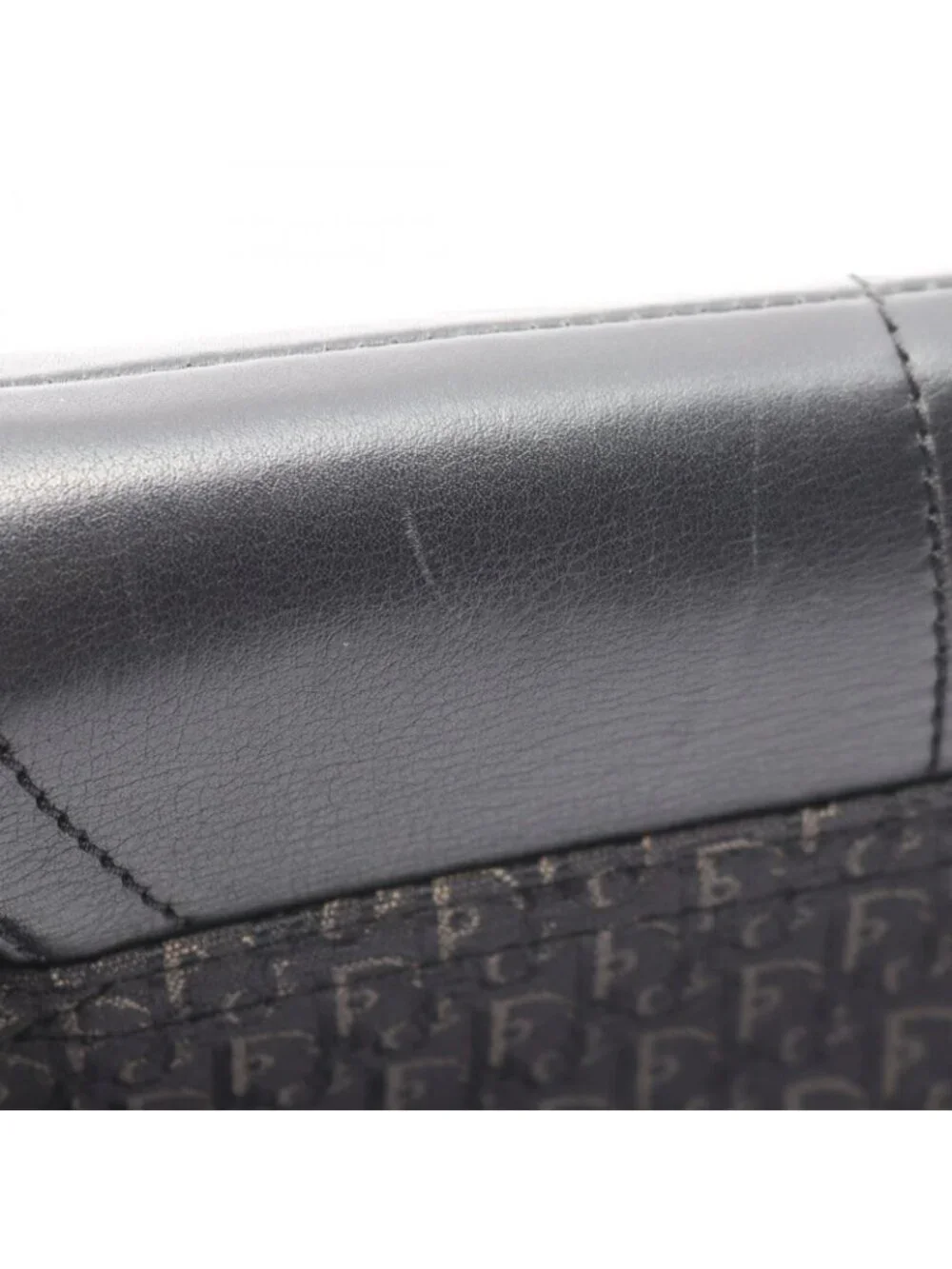 Dior Shoulder Bag Trotter Street Chic Black Canvas Leather
